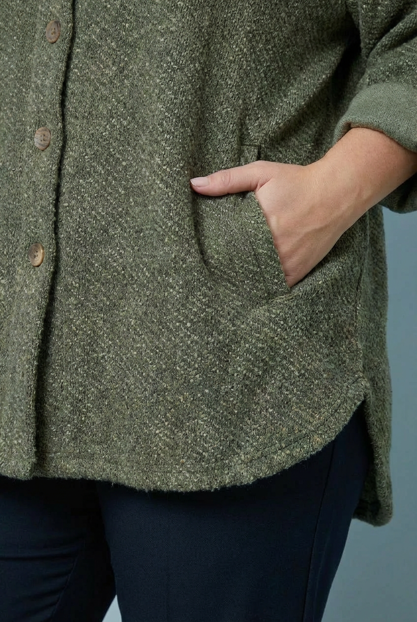 "STEFIE" Oversize Jacket - Khaki