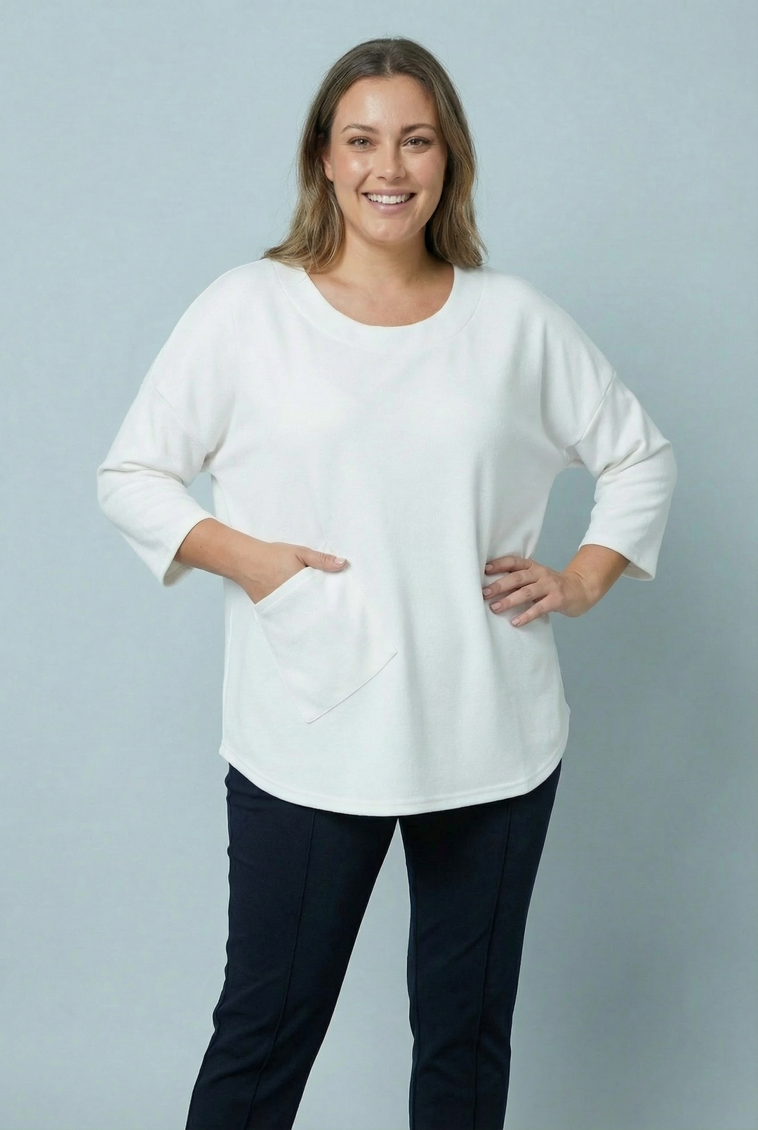 "AMIRA" Soft Knit Top - Off White