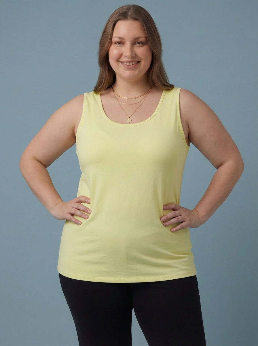 The Essential RILEY "Magic" Vest Relaxed Fit - Lemon Yellow