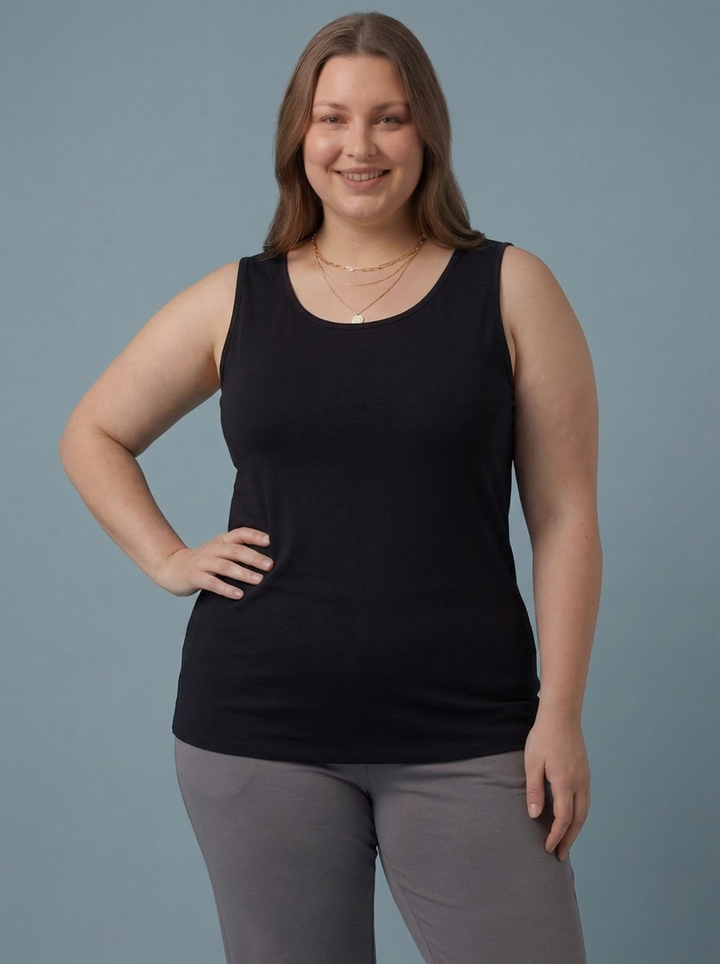 The Essential RILEY "Magic" Vest Relaxed Fit - Black