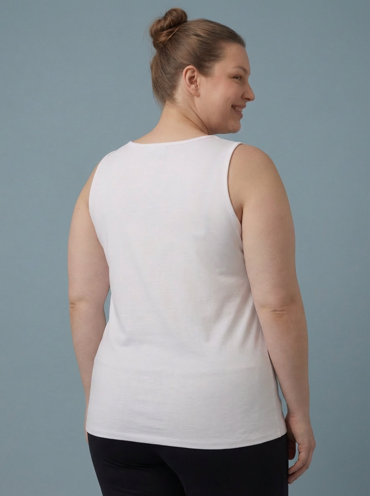 The Essential RILEY "Magic" Vest Relaxed Fit -White