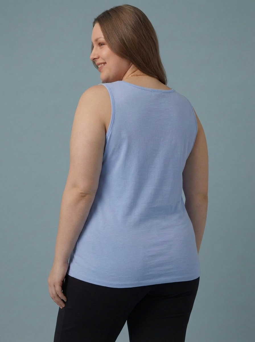 The Essential RILEY "Magic" Vest Relaxed Fit - Powder Blue