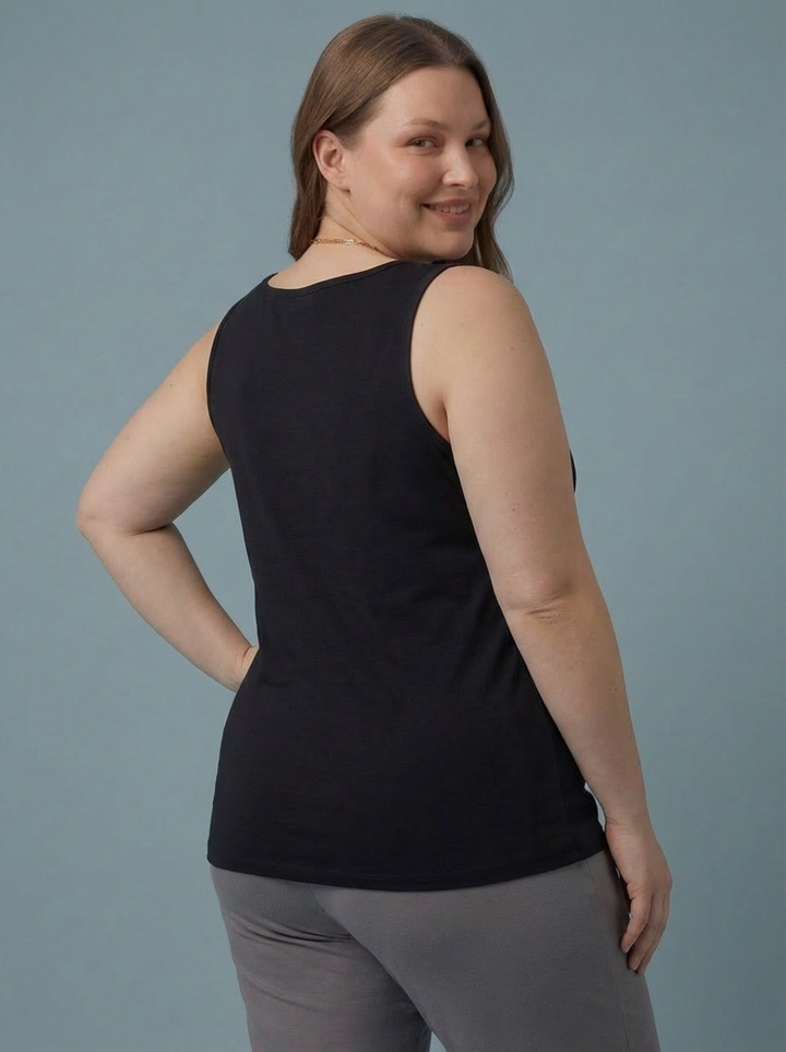 The Essential RILEY "Magic" Vest Relaxed Fit - Black