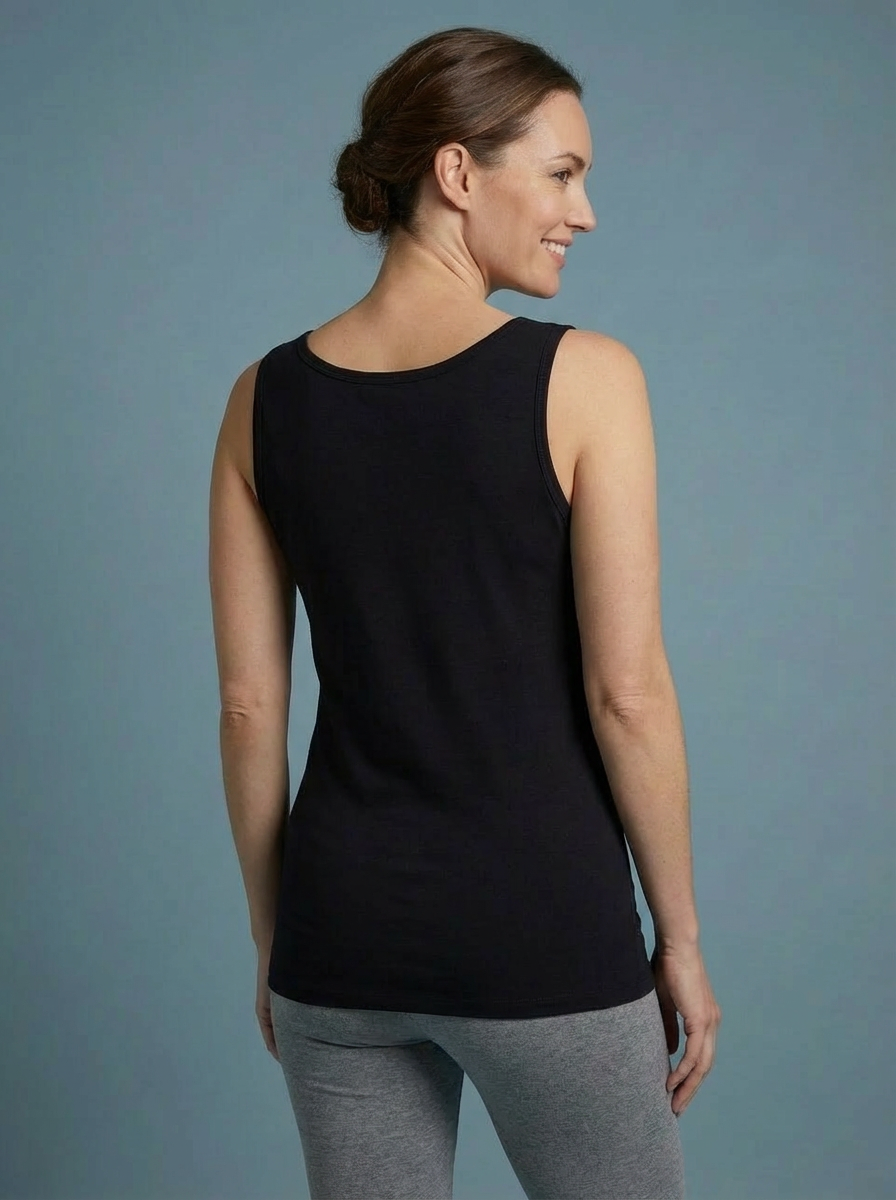 The Essential RILEY "Magic" Vest Relaxed Fit - Black