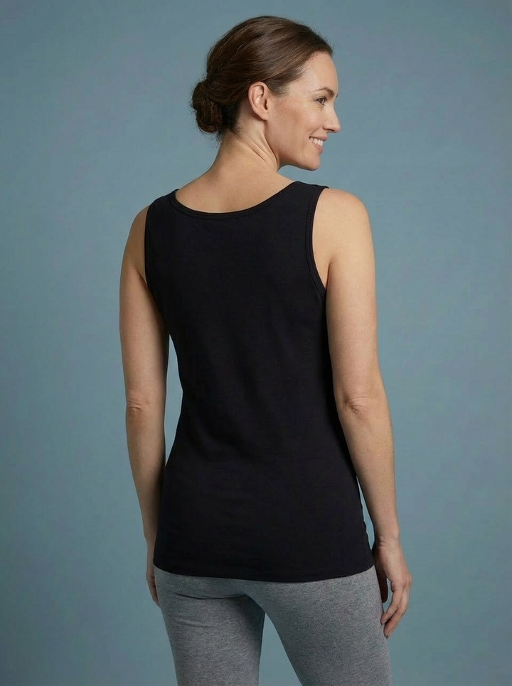 The Essential RILEY "Magic" Vest Relaxed Fit - Black