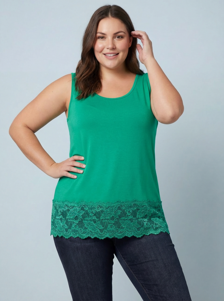 MAGIC Vest With Added Lace Trim