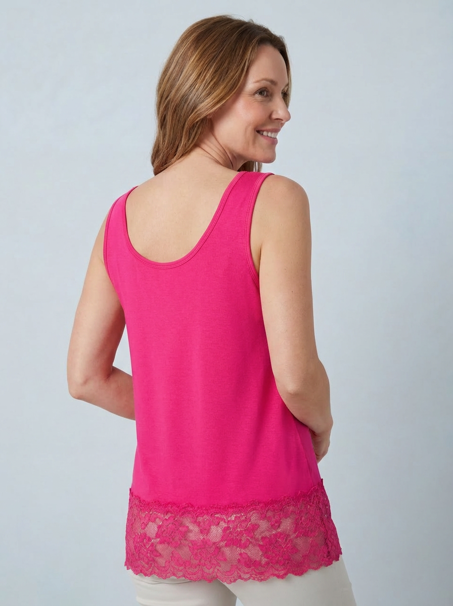 MAGIC Vest With Added Lace Trim