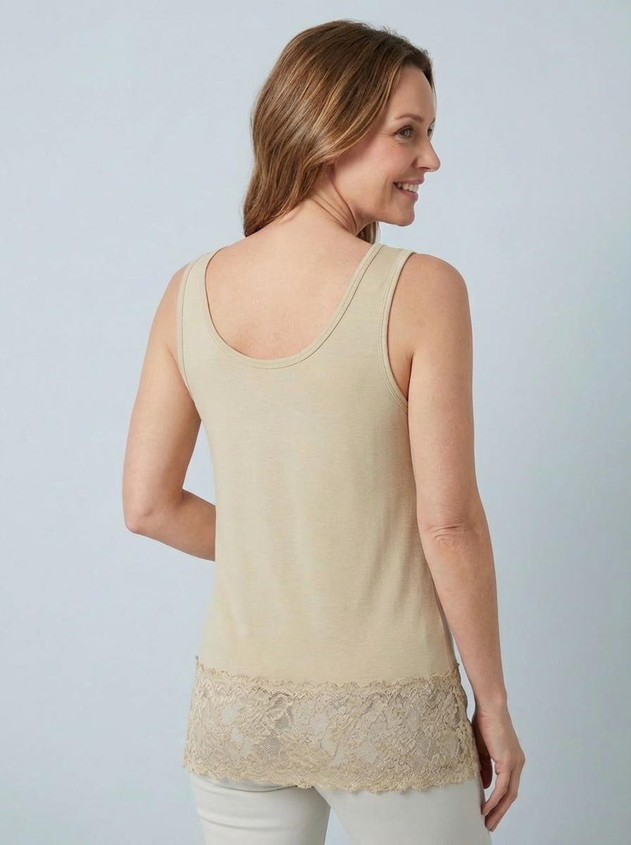 MAGIC Vest With Added Lace Trim