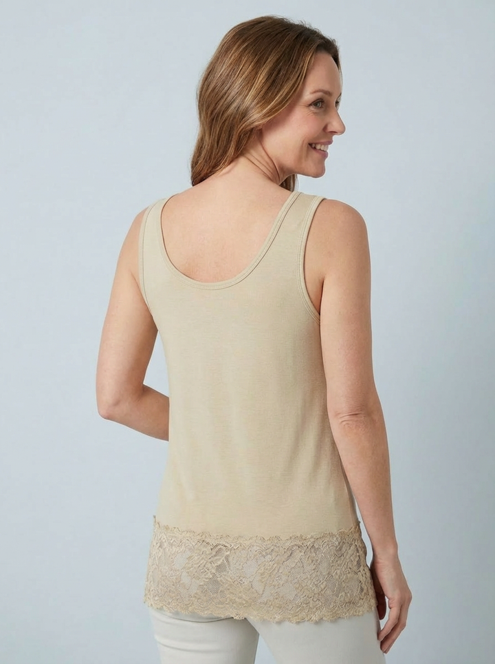 MAGIC Vest With Added Lace Trim