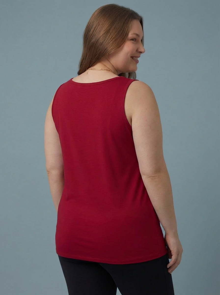 The Essential RILEY "Magic" Vest Relaxed Fit - Burgundy