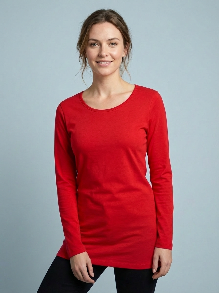 The Essential Long Sleeve "Magic" Vest red