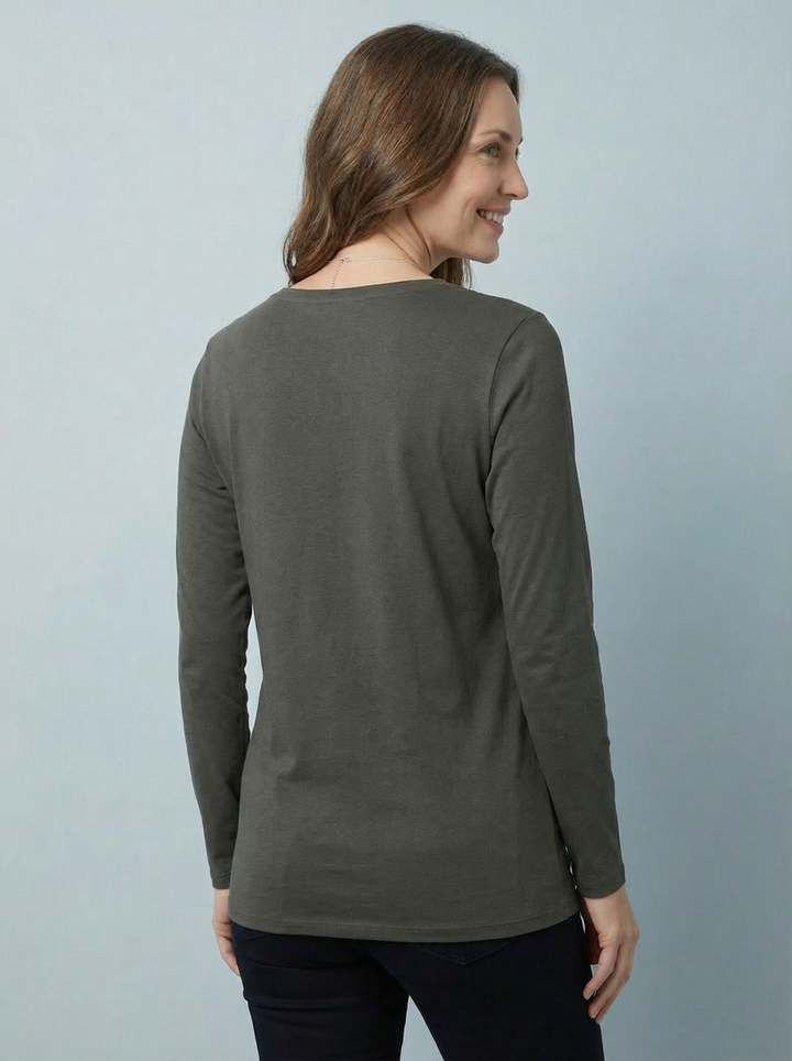 The Essential Long Sleeve "Magic" V-Neck Vest