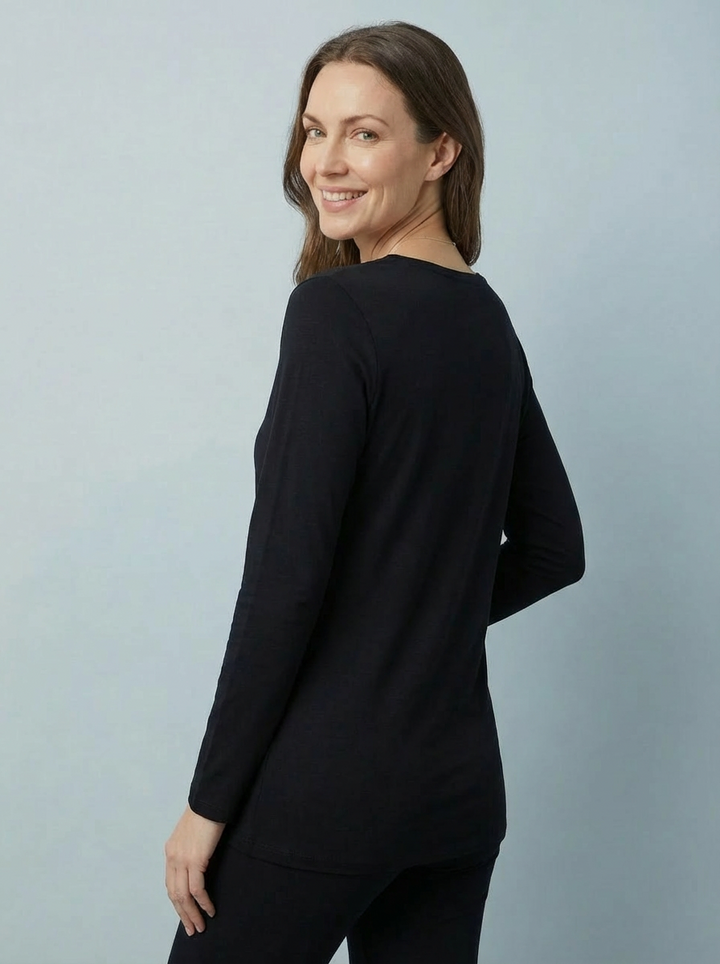 The Essential Long Sleeve "Magic" V-Neck Vest