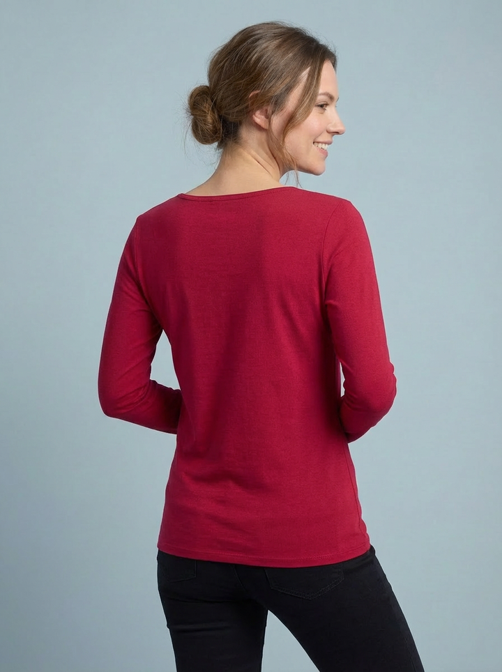 The Essential Long Sleeve "Magic" Vest - Round Neck