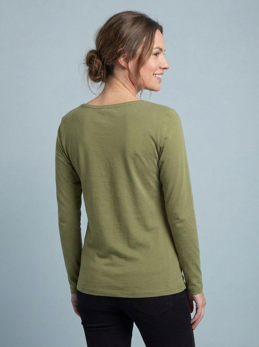 The Essential Long Sleeve "Magic" Vest - Round Neck