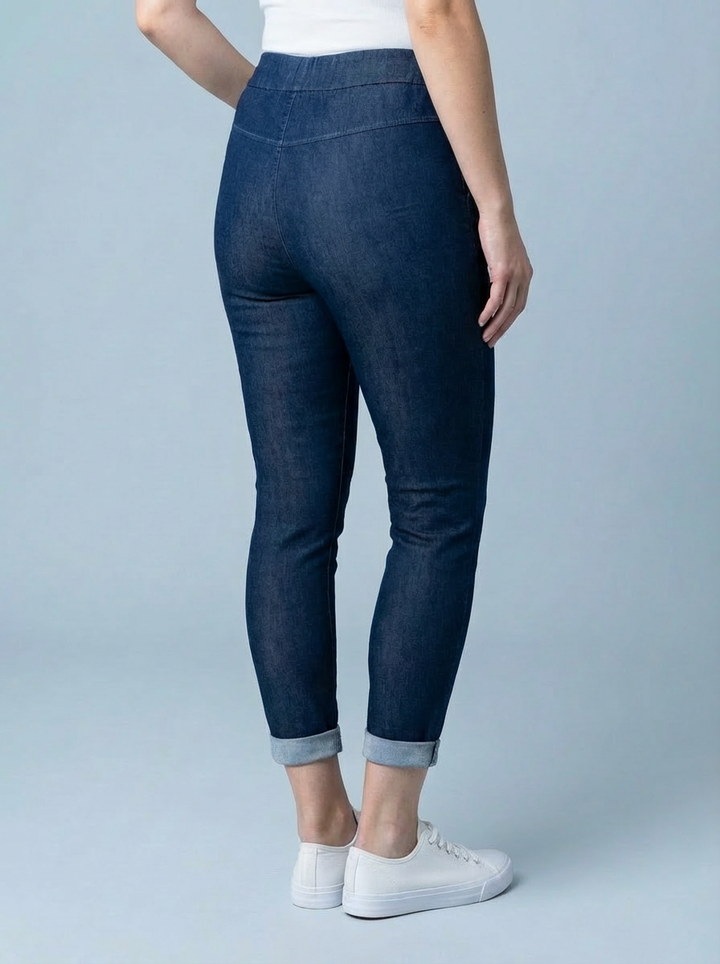 "CARMELA" Smooth MAGIC Trouser-Dark Denim