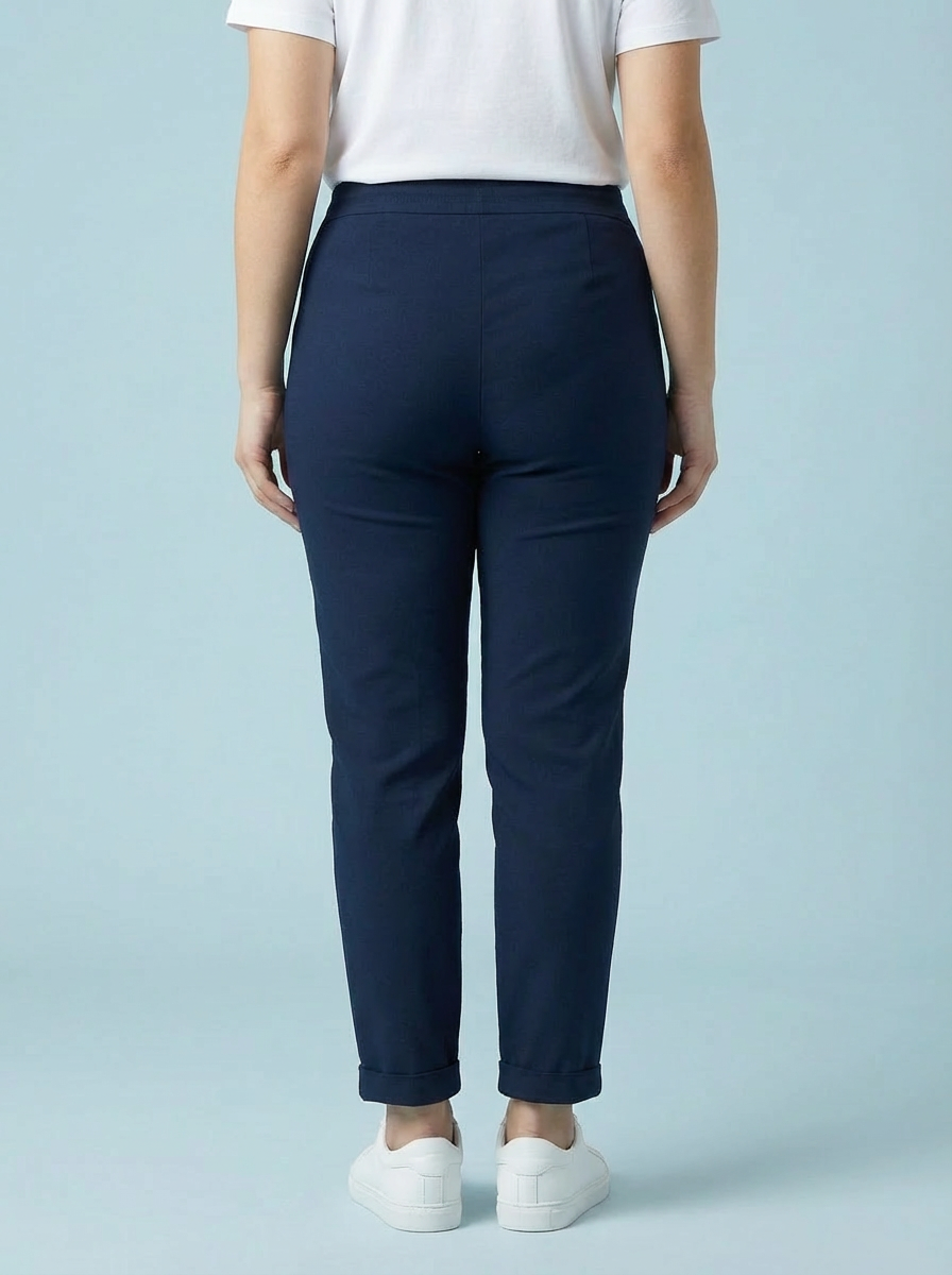 "CARMELA" Smooth MAGIC Trouser-Navy