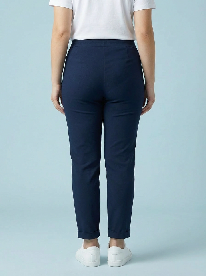 "CARMELA" Smooth MAGIC Trouser-Navy