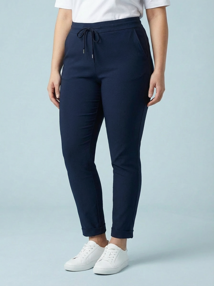 "CARMELA" Smooth MAGIC Trouser-Navy