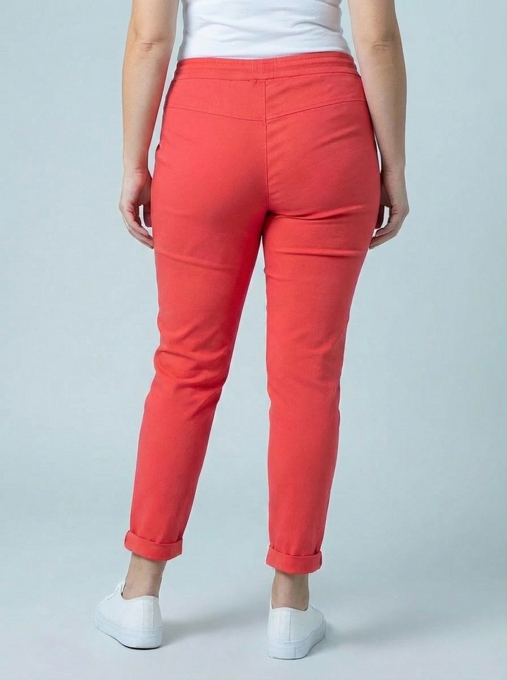 "CARMELA" Smooth MAGIC Trouser-Coral