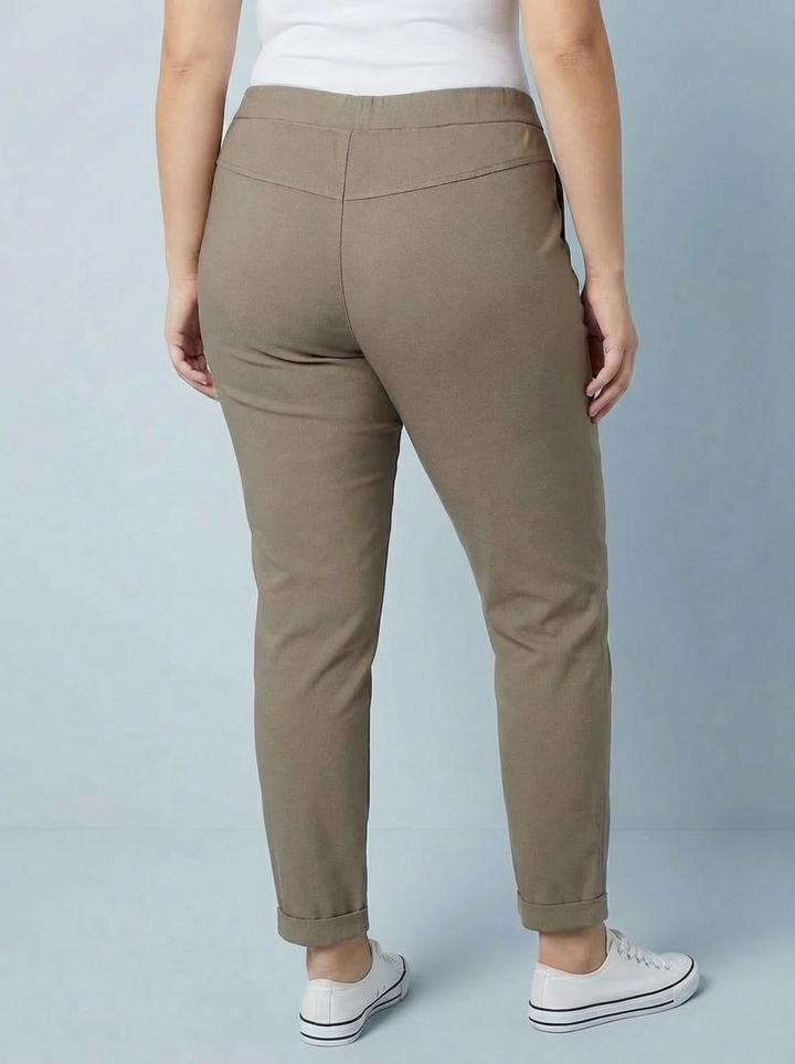 "CARMELA" Smooth MAGIC Trouser-Mocha