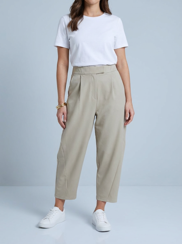 "LISA" Scuba Trousers-Mocha