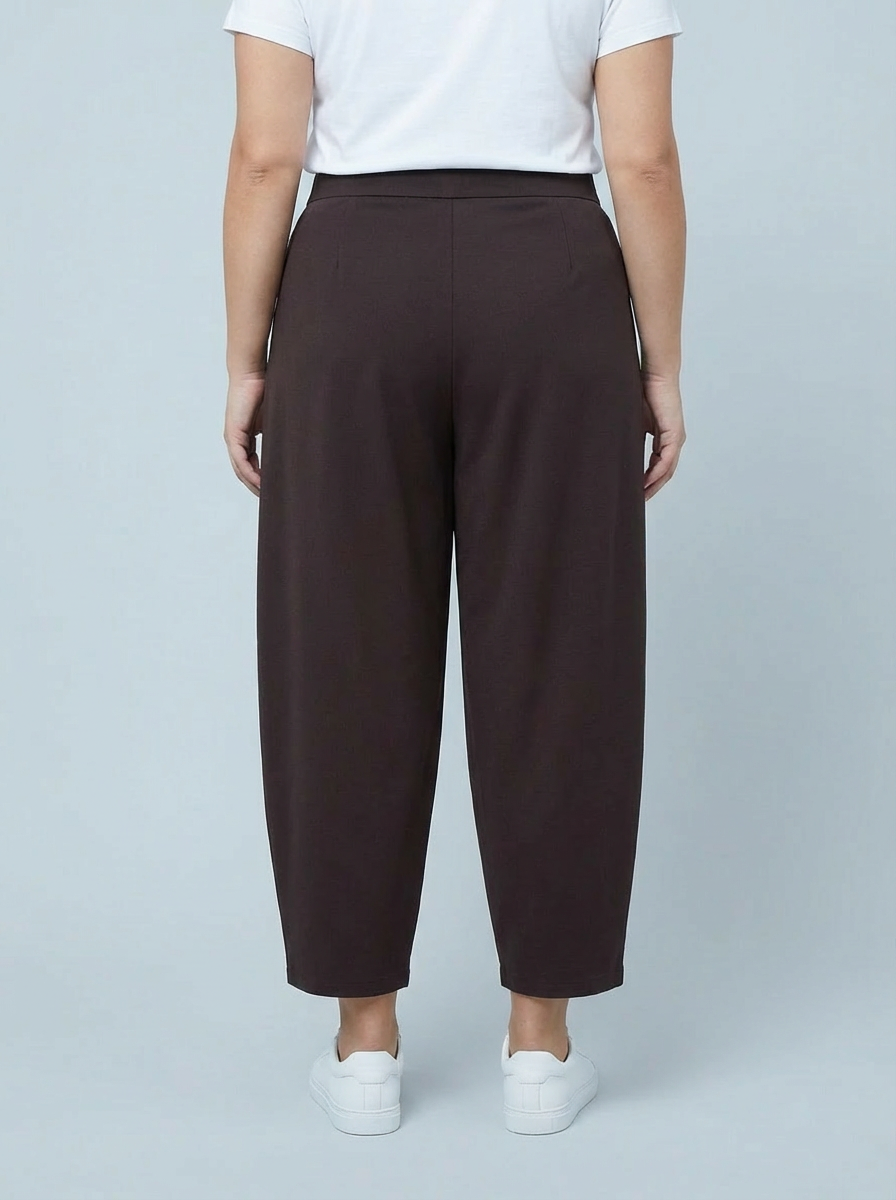 "LISA" Scuba Trousers-Brown