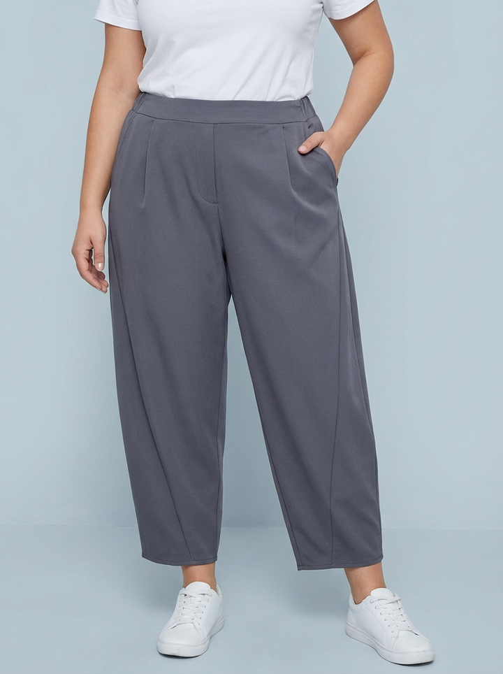 "LISA" Scuba Trousers-Grey