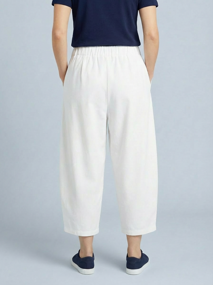"LISA" Scuba Trousers-White
