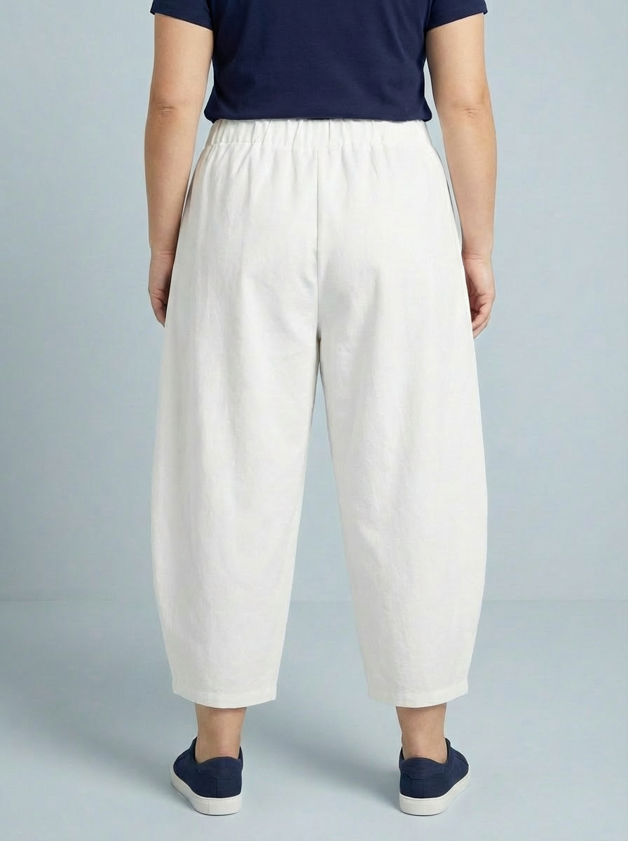 "LISA" Scuba Trousers-White