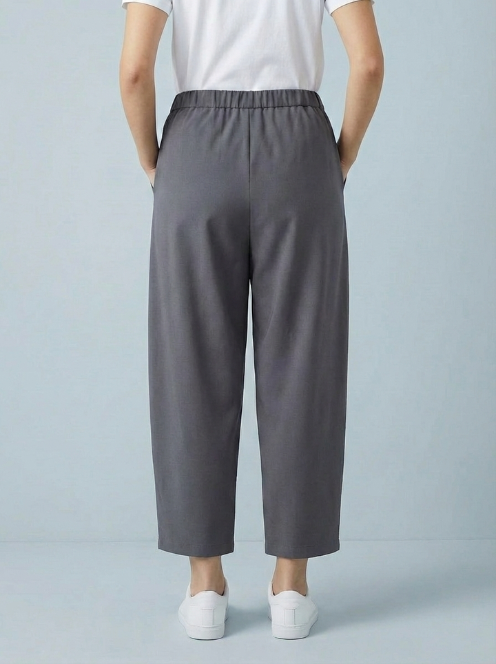 "LISA" Scuba Trousers-Grey