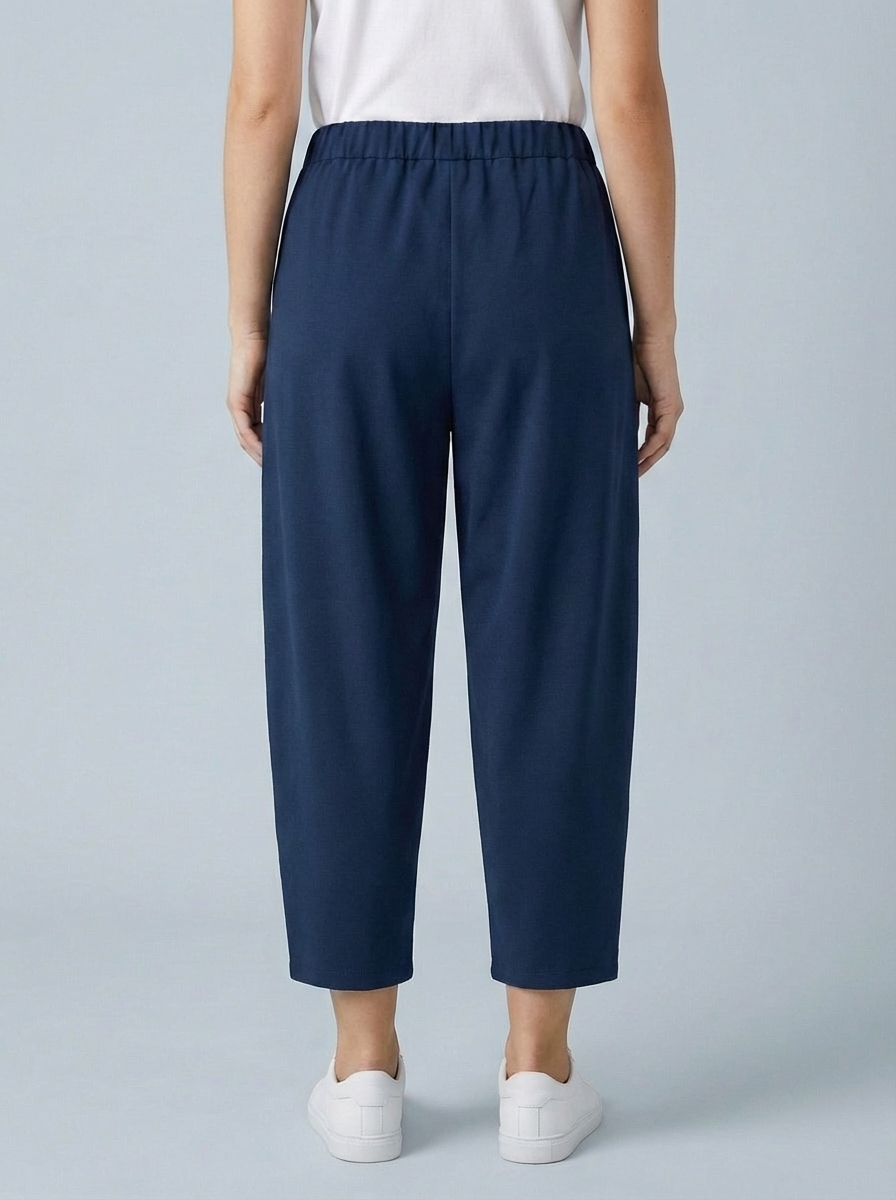 "LISA" Scuba Trousers-Navy