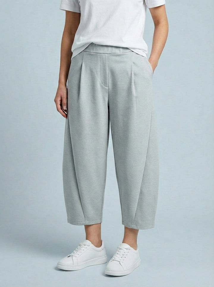 "LISA" Scuba Trousers-Silver