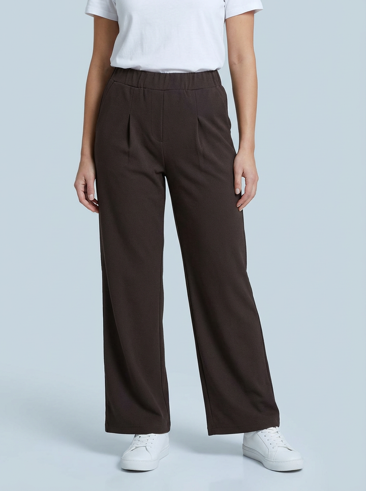 "CARMELA" Bootcut Trouser-Chocolate Brown