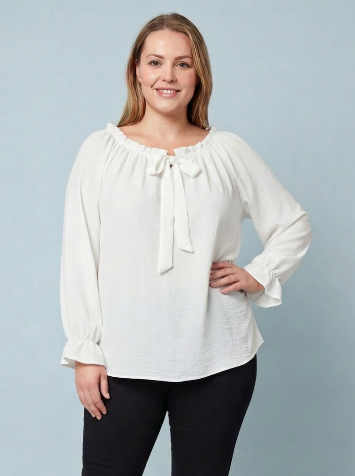“AMY” Bardot Off Shoulder Blouse - White