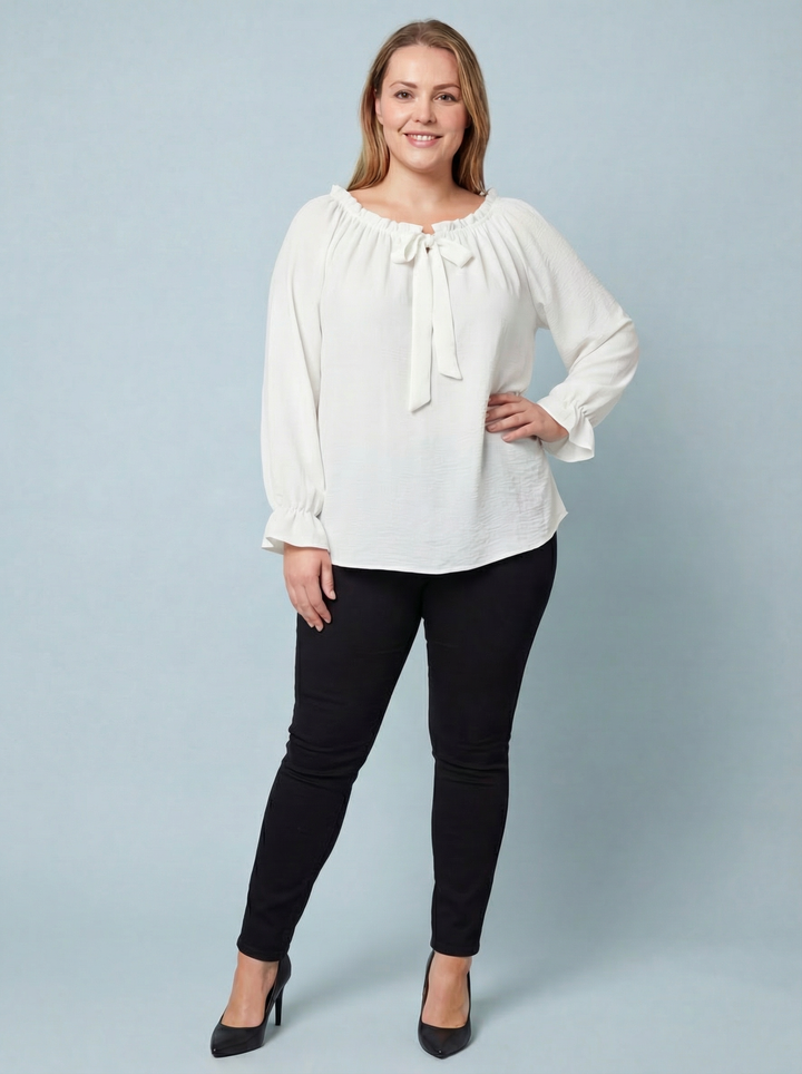 “AMY” Bardot Off Shoulder Blouse - White