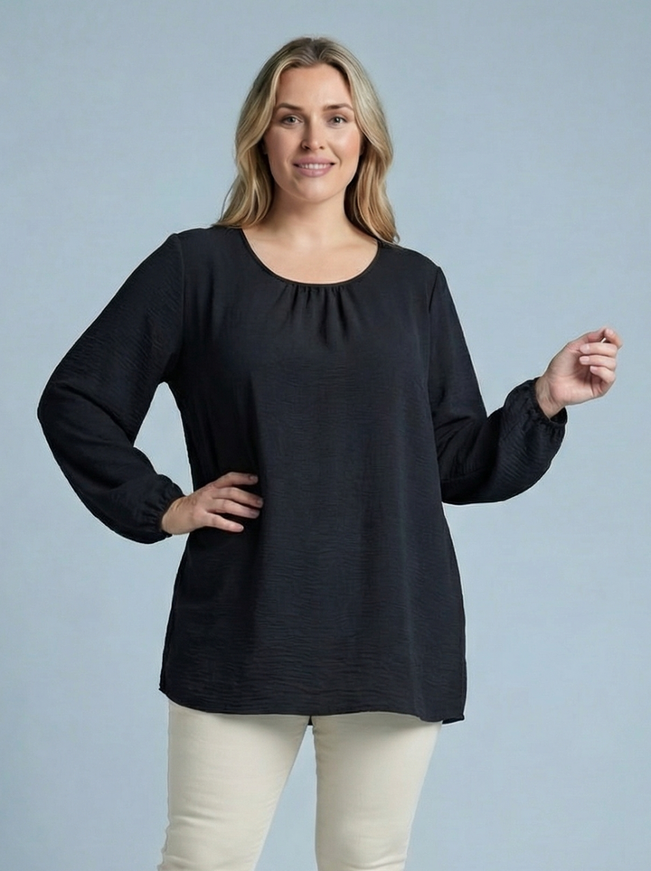 “RACHEL” Blouse / Tunic - Black