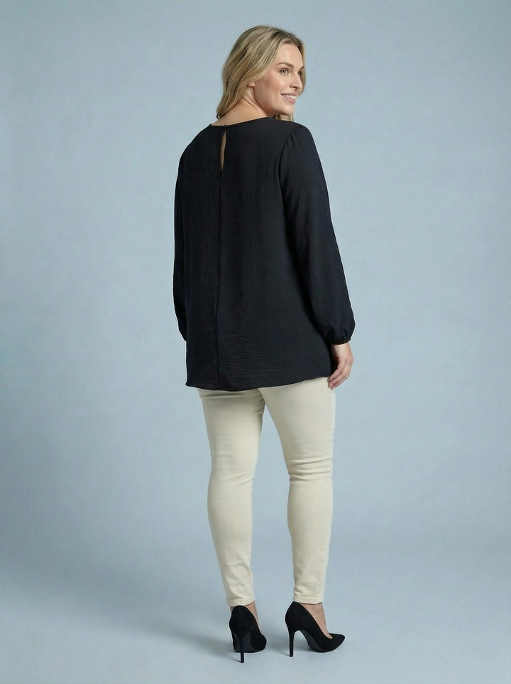 “RACHEL” Blouse / Tunic - Black