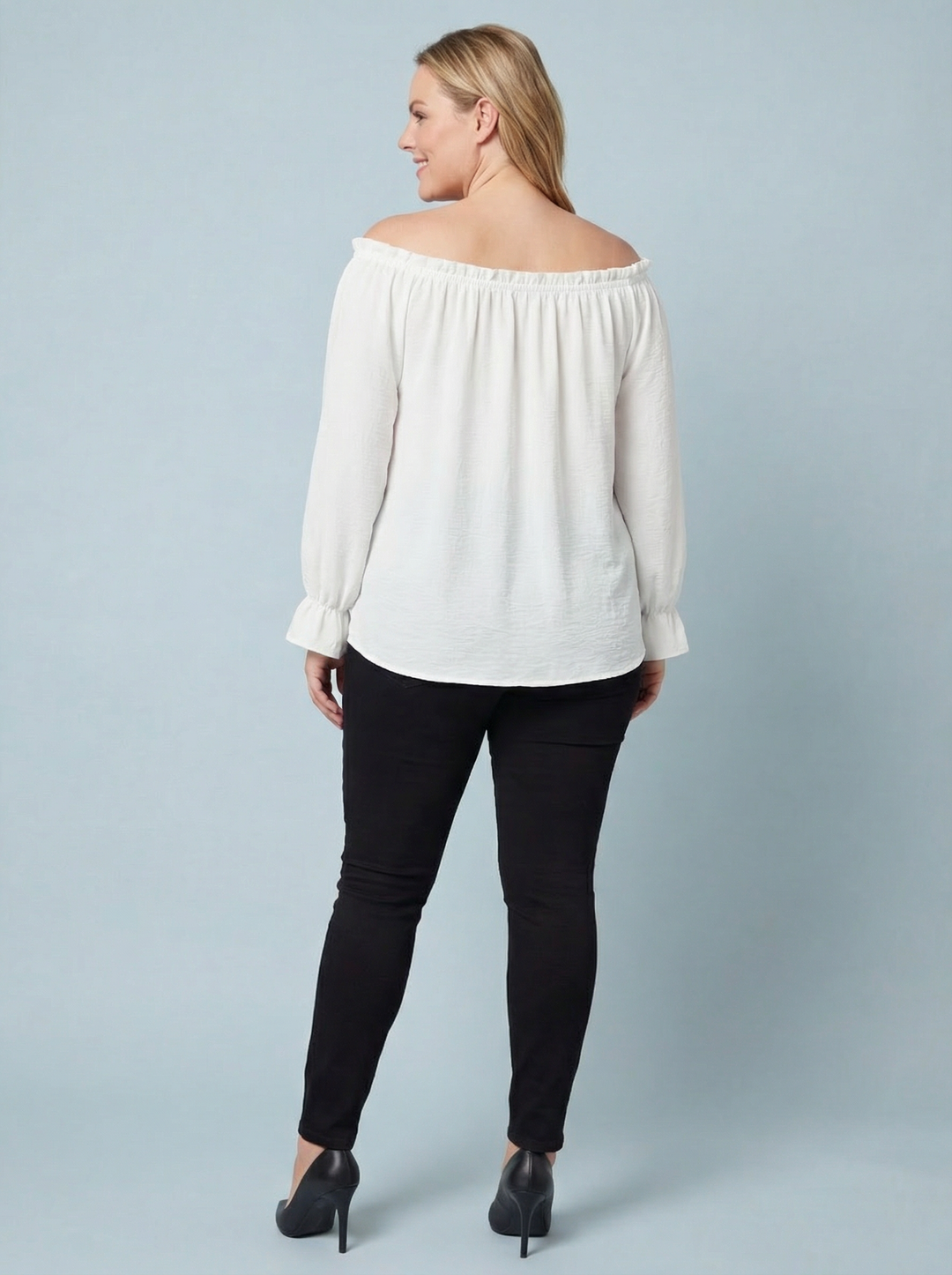 “AMY” Bardot Off Shoulder Blouse - White