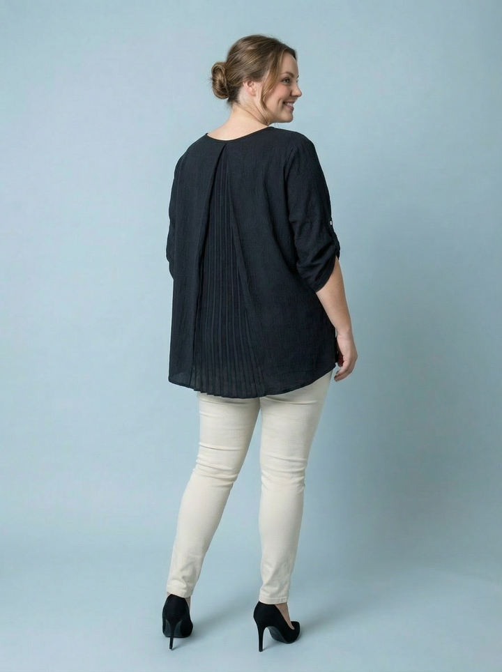 “EMILY” High Low Blouse / Tunic - Black