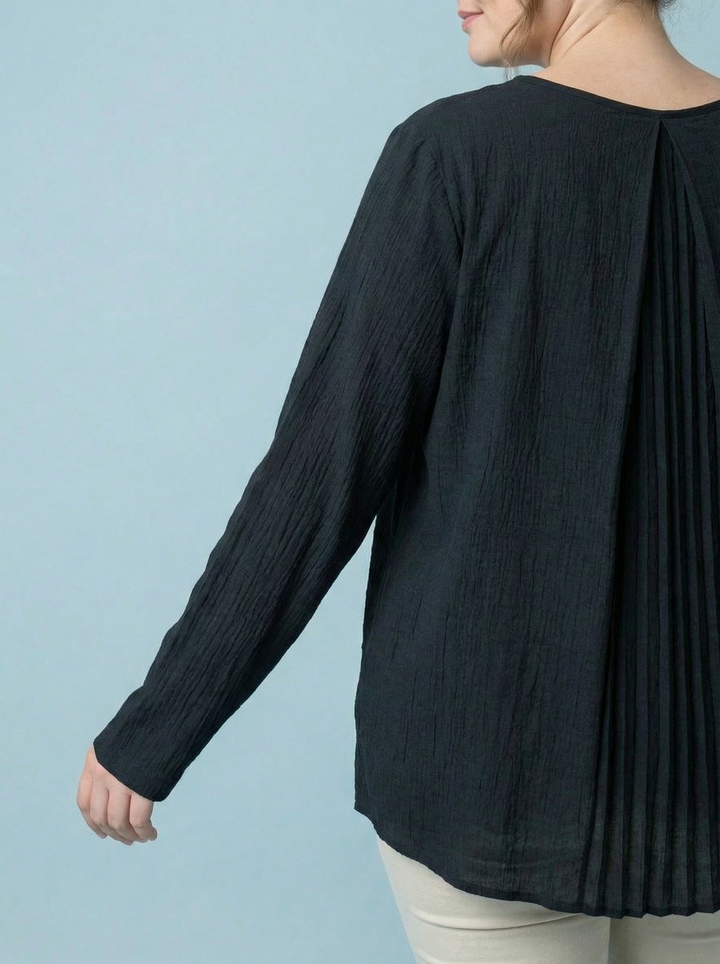 “EMILY” High Low Blouse / Tunic - Black