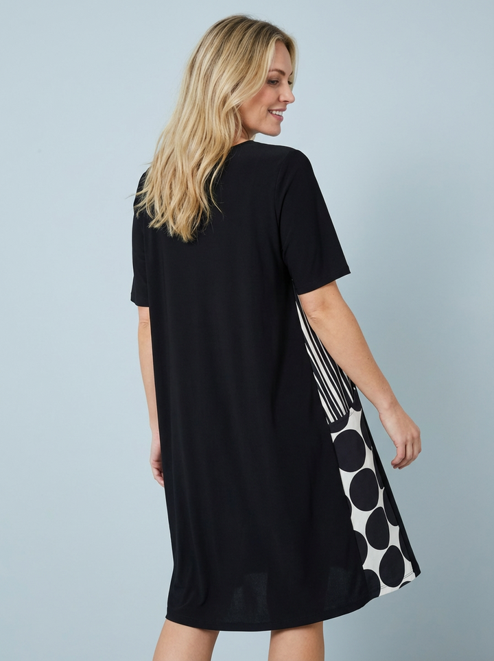 “JADE” Premium Monochrome Dress