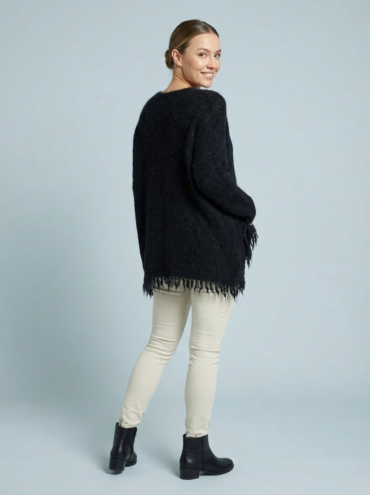 “HAZEL” Knit Jumper - Black