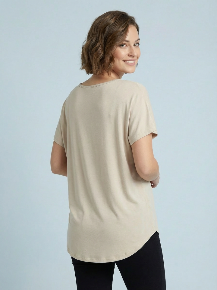 “ARABELLA” T-Shirt - Stone