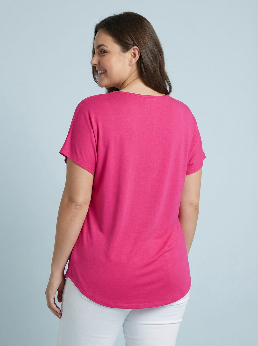 “ARABELLA” T-Shirt - Cerise Pink