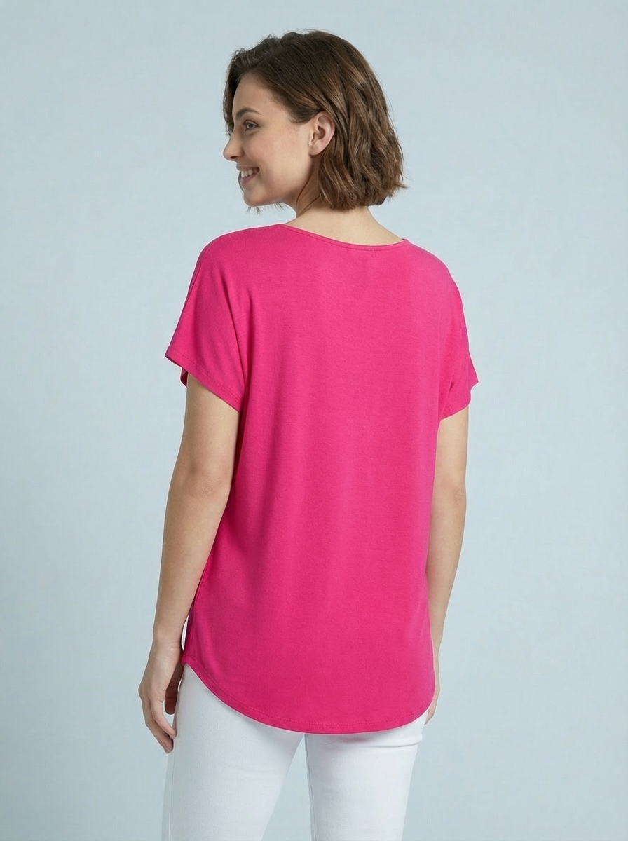 “ARABELLA” T-Shirt - Cerise Pink