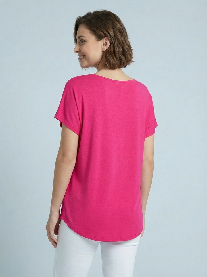“ARABELLA” T-Shirt - Cerise Pink