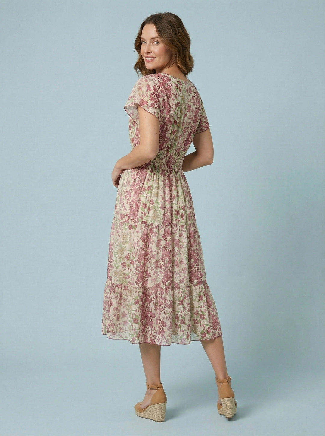"MARIE" Floral Print Dress