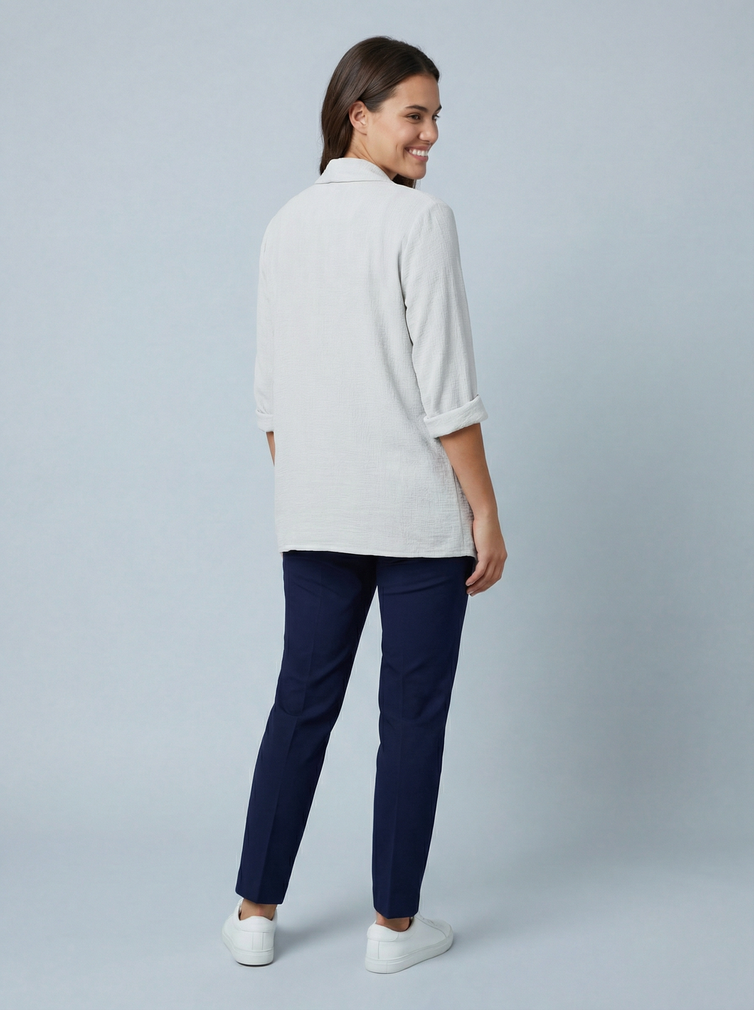 "AVA" Waterfall Jacket - Cream