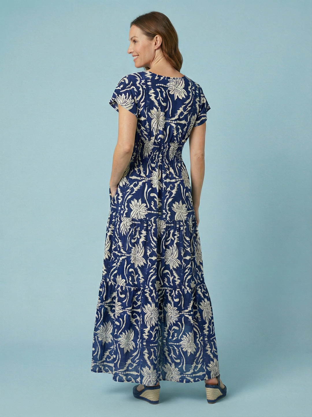 "PEYTON" Artistic Print Maxi Dress